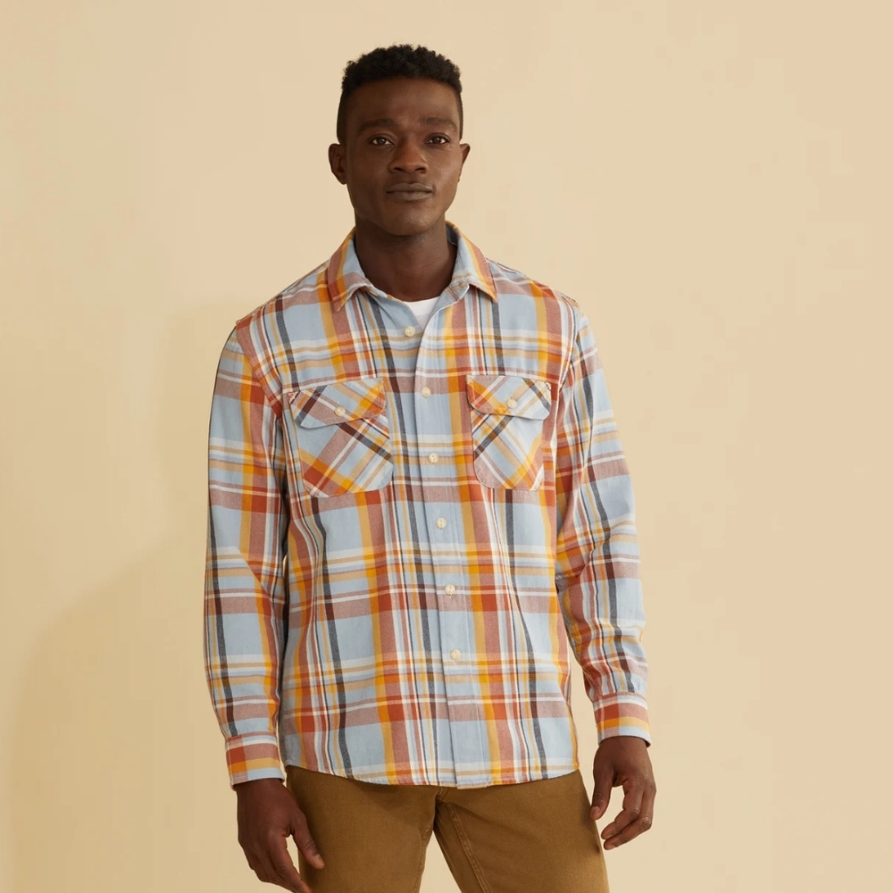 Pendleton MEN'S PLAID BEACH SHACK COTTON SHIRT